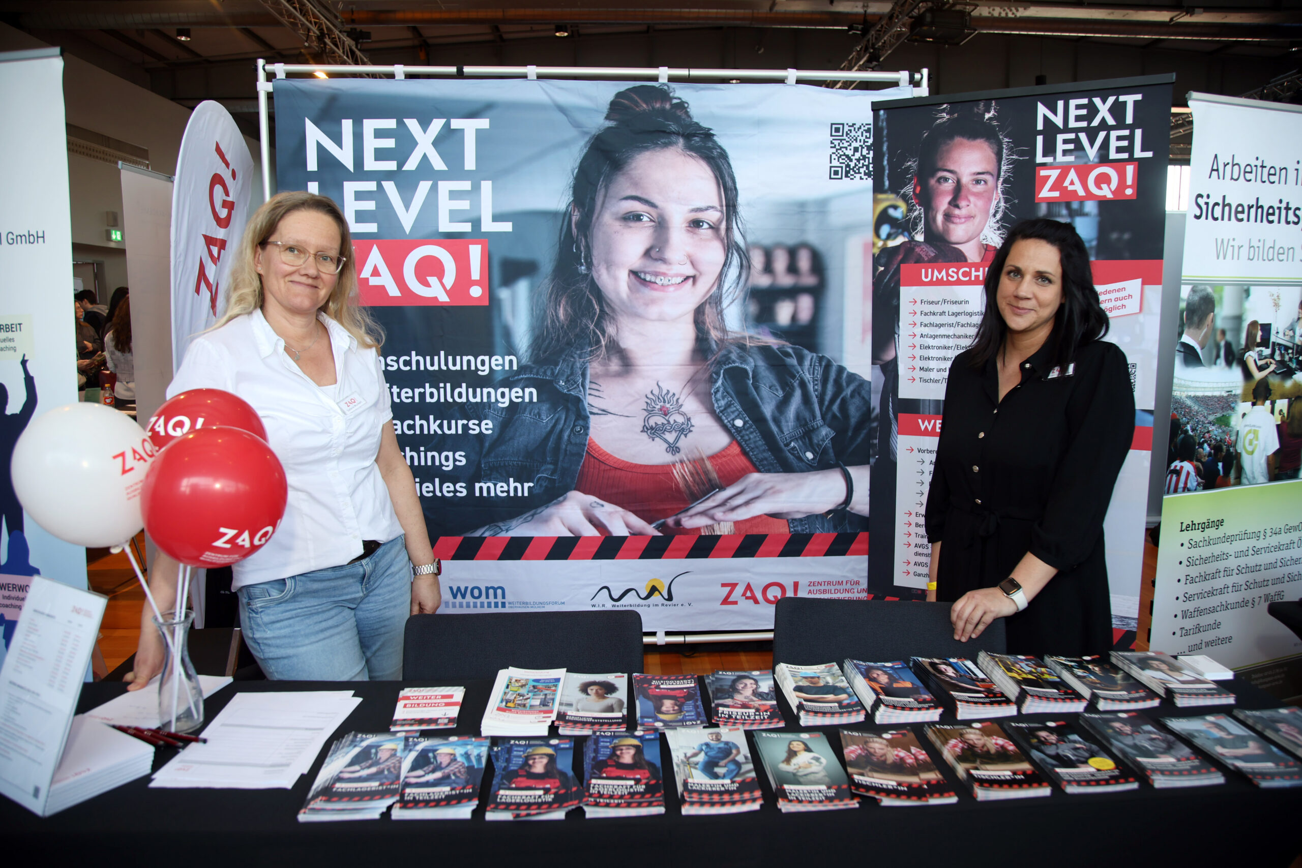 Messestand Weiterbildung Umschulung Angebote
